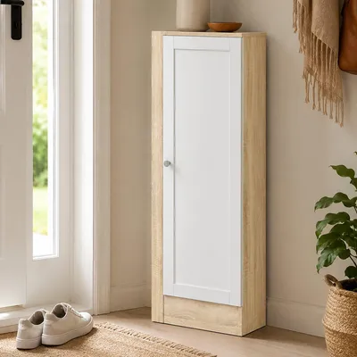 Produktbild von Amedee - Bücherregal, 41x28x107h cm Eiche Braun, 2 Regalböden