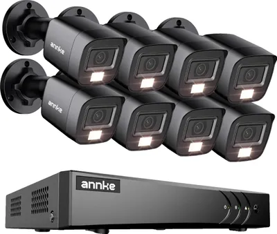Zdjęcie produktu dla System kamer bezpieczeństwa, wykrywanie AI, kolorowy noktowizor, 8 sztuk 0TB