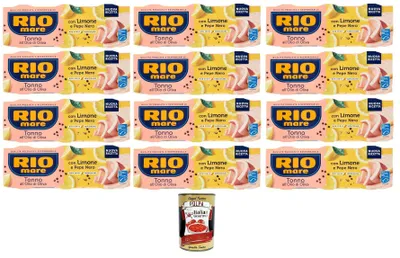 Produktbild von Rio Mare Italian Gourmet Tonno all'Olio di Oliva Limone e Pepe Nero 12 x 195g Dosen