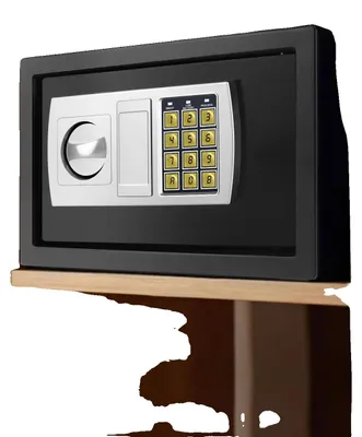 Image de Coffre-fort numérique, capacité de 8,5 litres, double système de verrouillage, casier de sécurité