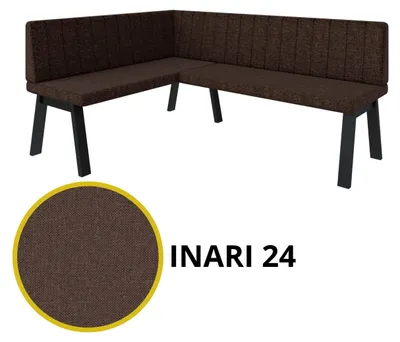 Image de Banc d'angle Akiko Metal A - Ensemble de bancs d'angle pour votre salle à manger, cuisine moderne, coin salon, coin repas. Parfait pour la cuisine, le bureau et la réception. Fabrication solide et robuste. (130x130-Inari28)