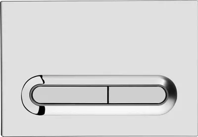 Zdjęcie produktu dla Płytka spłukująca Loop T, chrom, sterowanie przyciskiem VitrA 740-0780