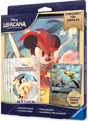 A product box for a Disney Lorcana trading card game starter set.