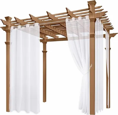 Produktbild von Wasserdichte Vorhänge für drinnen und draußen, Sonnenschutzvorhänge für Schlafzimmer, Veranda, Pergola, Cabana