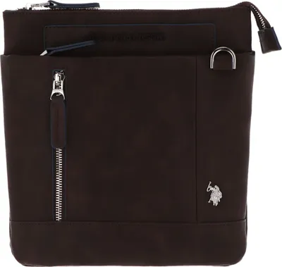 Produktbild von U.S. POLO ASSN. Umhängetasche Cambridge Flat Crossbody Bag Dark Brown braun