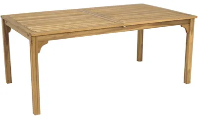 Image de Table de jardin extensible en bois 180/240 cm "Valladolid" – 6 à 10 places - Marron