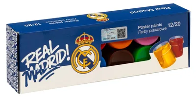 Obrázok produktu pre Plakatové farby, 12 farieb, 20 ml, Real Madrid Astra