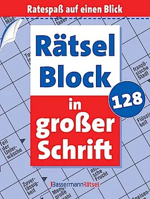 Immagine prodotto di Rätselblock in großer Schrift 128 (5 Exemplare à 2,99 EUR)
