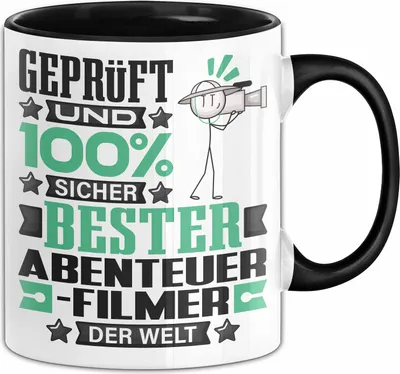 Produktbild von Abenteuerfilmer Geschenk Lustiger Spruch für Abenteuerfilmer Geschenkidee Bester Abenteuerfilmer Der Welt (Schwarz)