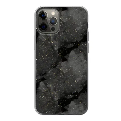Produktbild von MuchoWow® Handyhülle Schutzhülle Hülle für iPhone 13 Pro Marmor - Glitter - Gold - Schwarz - Muster Silikon Softcase Handy Hülle - Handy-Tasche