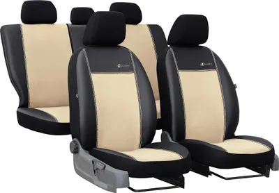 Produktbild von Autositzbezüge Universal Schonbezüge für Auto Exclusive Alkantara, Beige