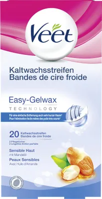 Produktbild von Veet Kaltwachsstreifen Beine sensible Haut 20 Stück