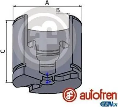 Produktbild von AUTOFREN SEINSA Bremssattel-Kolben für CITROËN C5 II Break (RE) 57mm Stahl