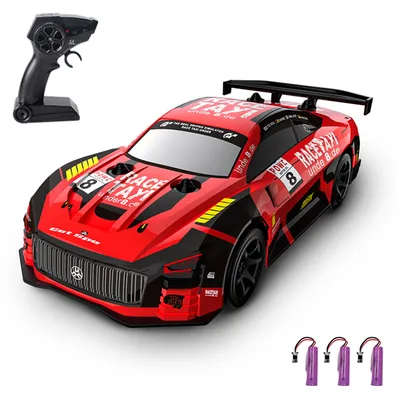 Obrázek produktu pro Dálkově ovládané driftovací auto 1/20 Dálkově ovládané auto 2,4 GHz Dálkově ovládané závodní auto Dětský dárek pro děti Chlapci Dívky s barevným LED světlem 3 baterie