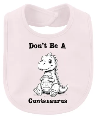 Obrázok produktu pre "Nebudte dinosaurom Cuntasaurus," zábavný retro darček, sarkastická detská plienka, ružová