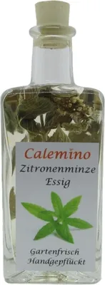 Produktbild von Zitronenminze-Essig mit 3% frischer Zitronenminze 100ml
