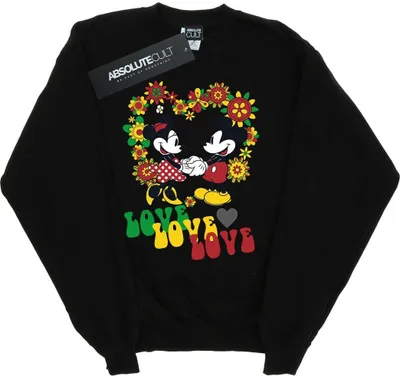 Produktbild von Disney - "Hippie Love" Sweatshirt für Herren BI37073 (L) (Schwarz)