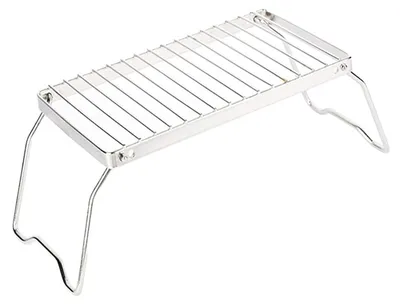 Produktbild von Tragbarer Campinggrill aus Edelstahl – mit verstellbarer Höhe