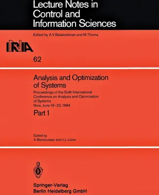 Produktbild von Analysis and Optimization of Systems