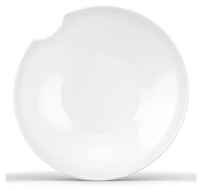 Imagen del producto de FIFTYEIGHT PRODUCTS T017601 FIFTYEIGHT 2 Kleine tiefe Teller mit Biss Ø 18cm weiß