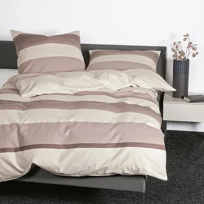 Produktbild von Janine Design Feinbiber-Bettwäsche-Garnitur DAVOS 65158 Farbe mauve Größe 135x200+80x80