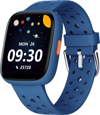Produktbild von BiggerFive Kinder-Smartwatch, 1,8" Display, Schrittzähler, 24/7 Puls, Schlafmonitor, IP68, Puzzlespiele, für 5-16 Jahre, Blau
