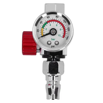 Produktbild von 1/4" Farbspritzpistole Luftdruckregler Manometer Pneumatisches Werkzeug-Zubehör Druckluftregler, Spritzpistole, Zubehör für Druckluftwerkzeuge