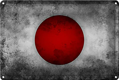 Produktbild von Blechschild Flagge 30x20cm Japan Fahne