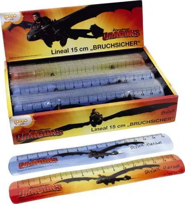 Produktbild von Lineal 15cm Dragons STYLEX 51007 i.Display