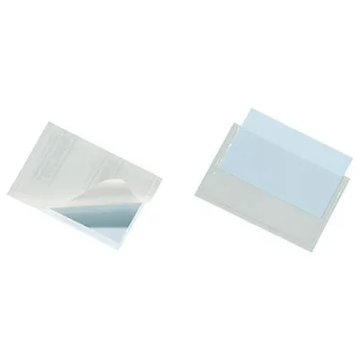Obrázok produktu pre Durable Pocketfix, Priehľadná, Obdĺžnik, PVC, 100 mm, 30 mm, 10 kusov