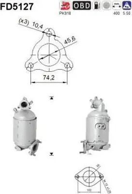 Obrázek produktu pro Filtr Pevných Částic Dpf Hyundai 1.6Crdi Euro 5