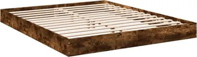 Produktbild von Bettgestell ohne Matratze Räuchereiche 160x200 cm Holzwerkstoff