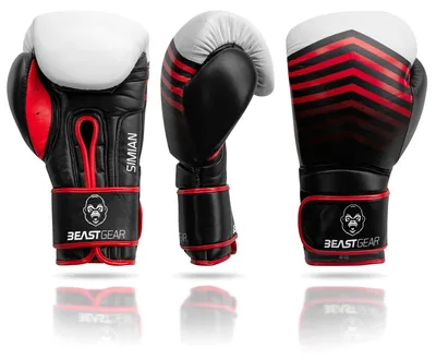 Image de Solidchoice - Gants de boxe en cuir véritable pour une sécurité optimale