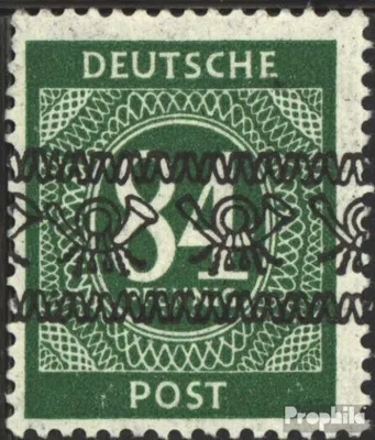 Produktbild von Briefmarken Bizone (Alliierte Besetzung) 1948 Mi 68I postfrisch Posthörnchen (Bandaufdruck)