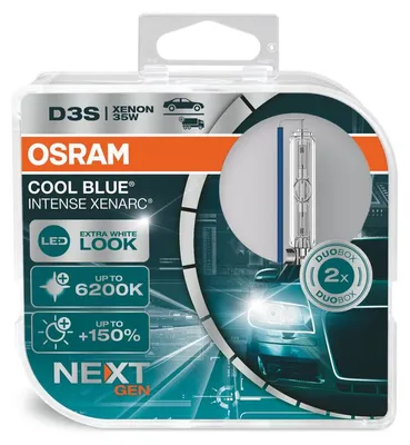 Produktbild von 2 Stück OSRAM COOL BLUE INTENSE NEXT GENERATION Birnen Xenon Scheinwerfer D3s