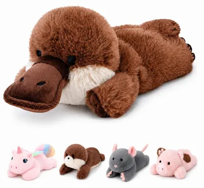 Zdjęcie produktu dla Miękki pluszowy ptak, figurka, 20 cm, brązowy