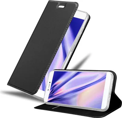 Image de Cadorabo Housse de protection pour Huawei P8 Housse en bleu Cover Etui Book Case Booklet