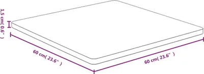 Obrázek produktu pro vidaXL Stolová deska 60x60x1,5 cm bambusová