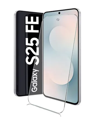 A product shot of a smartphone screen protector and its packaging.