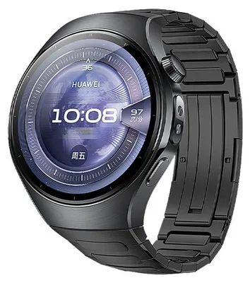 Immagine prodotto di INF Cinturino in titanio per Huawei WATCH5 18.3cm con chiusura pieghevole elegante e resistente Nero 46 mm