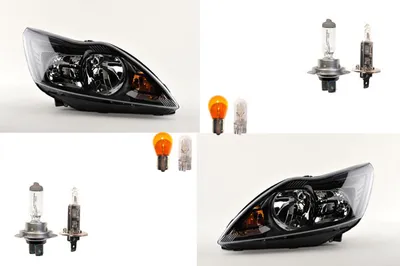 Produktbild von Scheinwerfer passend für Ford Focus 05 08-11 Leuchtmittel Satz L R 1679661 1568273 1734678 1744979 1754446 8M5113101CB 8M5113101C Johns