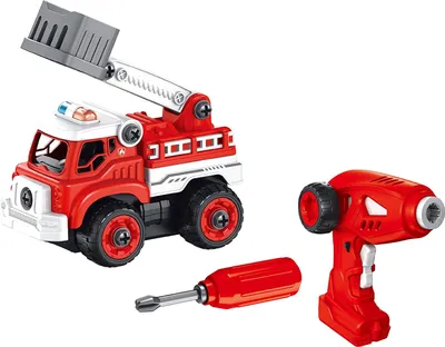 Produktbild von Bausatz mit Schraubenzieher – Feuerwehrauto mit Fernbedienung