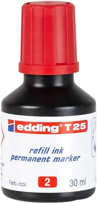 Immagine prodotto di Edding T25 ricarica per evidenziatori Rosso 30 ml 1 pz