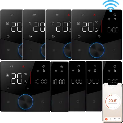 Produktbild von 9X WiFi Tuya Smart Thermostat 3A Raumthermostat Wasserheizungsgeräte Fußbodenheizung, APP-Steuerung, Sprachsteuerung Tmall Genie Amazon Home