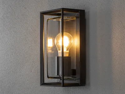 Produktbild von LED Außenwandleuchte Laterne für draußen wetterfest, Terrassenbeleuchtung Balkon