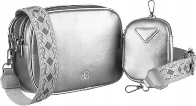 Obrázek produktu pro Rovicky dámská crossbody kabelka z stříbrná 22x16 cm