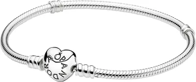 Produktbild von Pandora 590719 - Pandora Moments Schlange Kette Herz Verschluss - Armband Länge 18cm