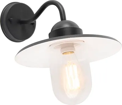 Zdjęcie produktu dla Rustykalna lampa ścienna zewnętrzna ciemnoszara IP44 - Kansas