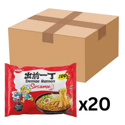 Produktbild von 20er-Pack NISSIN Demae Ramen Instantnudeln Sesam 100g