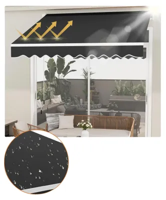 Zdjęcie produktu dla Markiza, 350 cm x 250 cm, ochrona przed promieniowaniem UV 50+, wodoodporna, łatwy montaż, regulowany kąt nachylenia